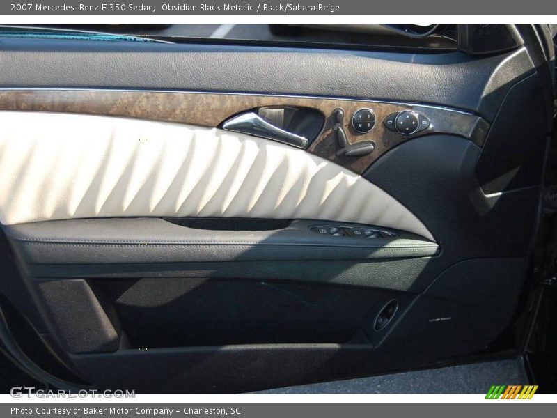Obsidian Black Metallic / Black/Sahara Beige 2007 Mercedes-Benz E 350 Sedan