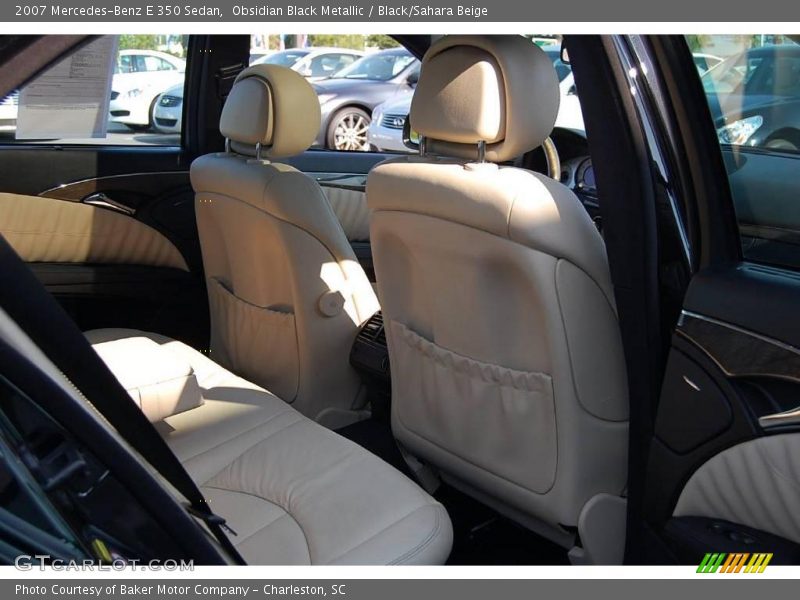 Obsidian Black Metallic / Black/Sahara Beige 2007 Mercedes-Benz E 350 Sedan