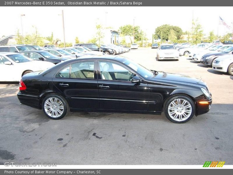 Obsidian Black Metallic / Black/Sahara Beige 2007 Mercedes-Benz E 350 Sedan