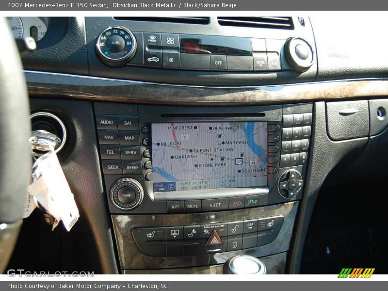 Obsidian Black Metallic / Black/Sahara Beige 2007 Mercedes-Benz E 350 Sedan