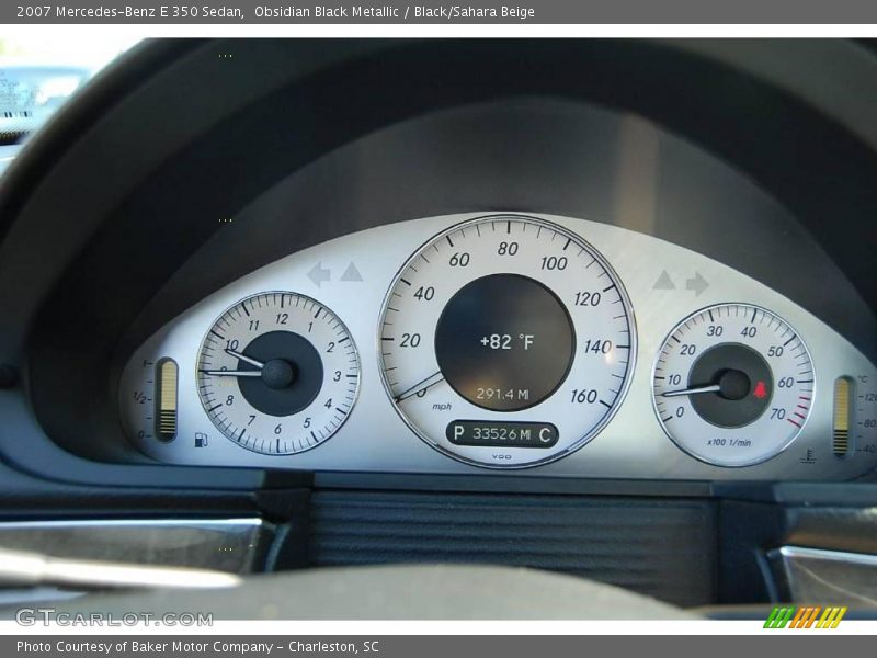 Obsidian Black Metallic / Black/Sahara Beige 2007 Mercedes-Benz E 350 Sedan