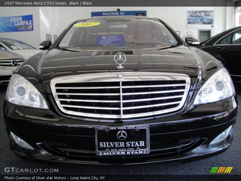 Black / Black 2007 Mercedes-Benz S 550 Sedan