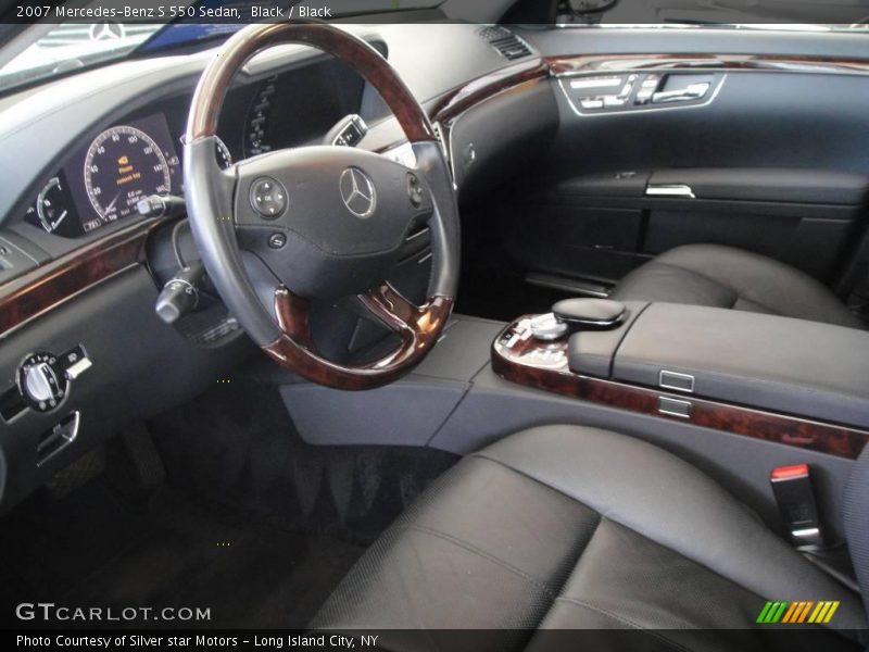 Black / Black 2007 Mercedes-Benz S 550 Sedan