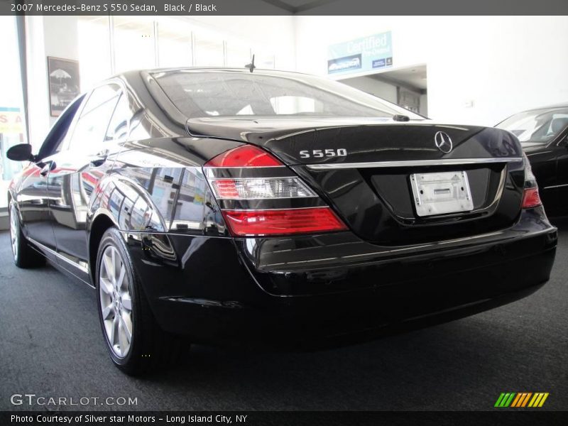 Black / Black 2007 Mercedes-Benz S 550 Sedan