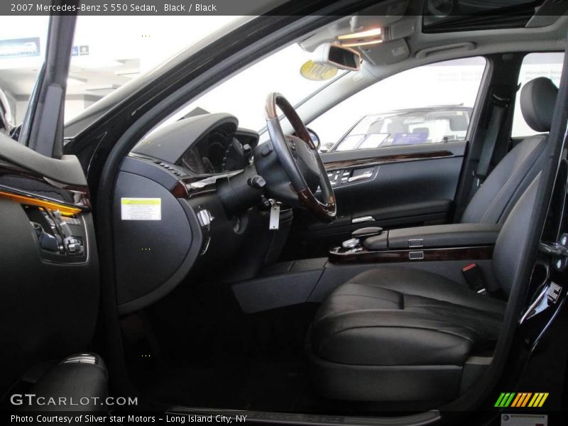 Black / Black 2007 Mercedes-Benz S 550 Sedan