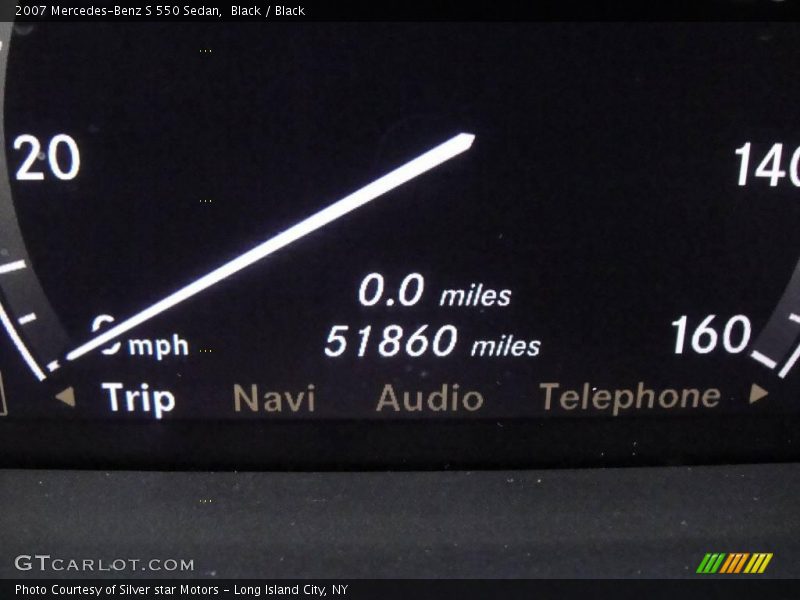 Black / Black 2007 Mercedes-Benz S 550 Sedan