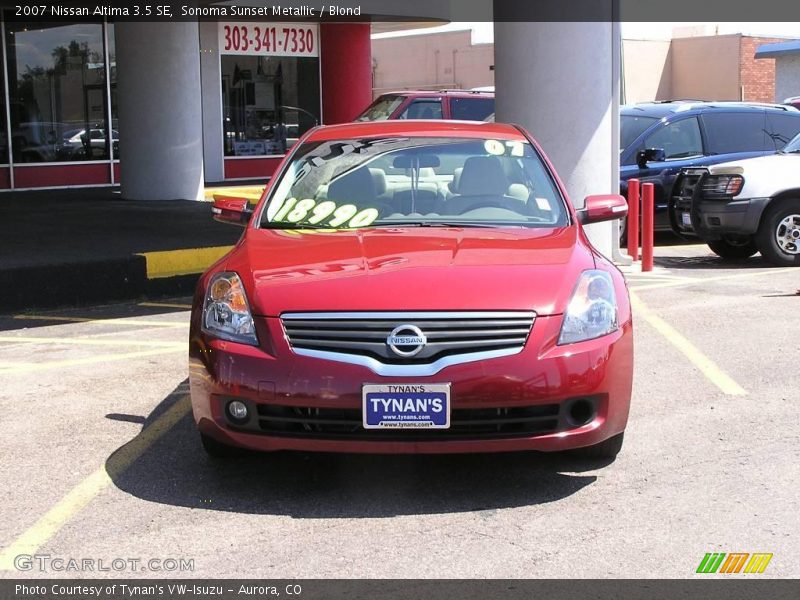 Sonoma Sunset Metallic / Blond 2007 Nissan Altima 3.5 SE