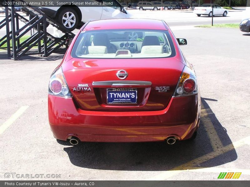 Sonoma Sunset Metallic / Blond 2007 Nissan Altima 3.5 SE