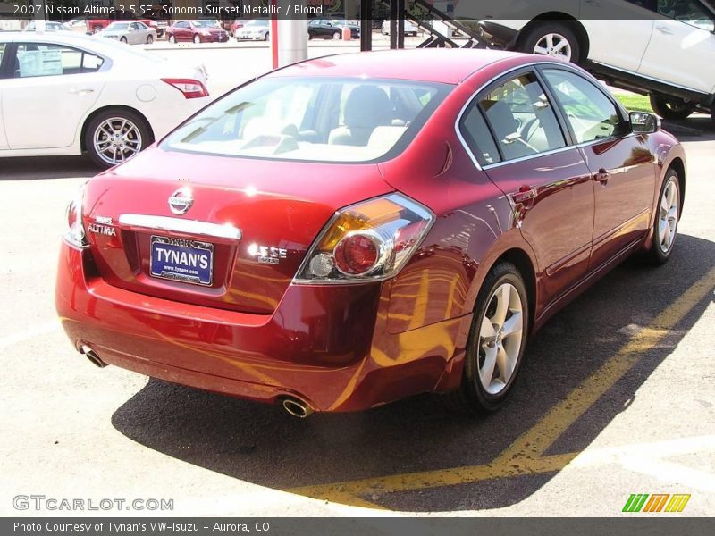 Sonoma Sunset Metallic / Blond 2007 Nissan Altima 3.5 SE