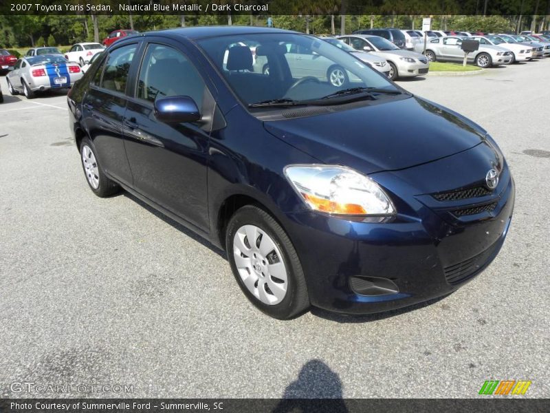 Nautical Blue Metallic / Dark Charcoal 2007 Toyota Yaris Sedan