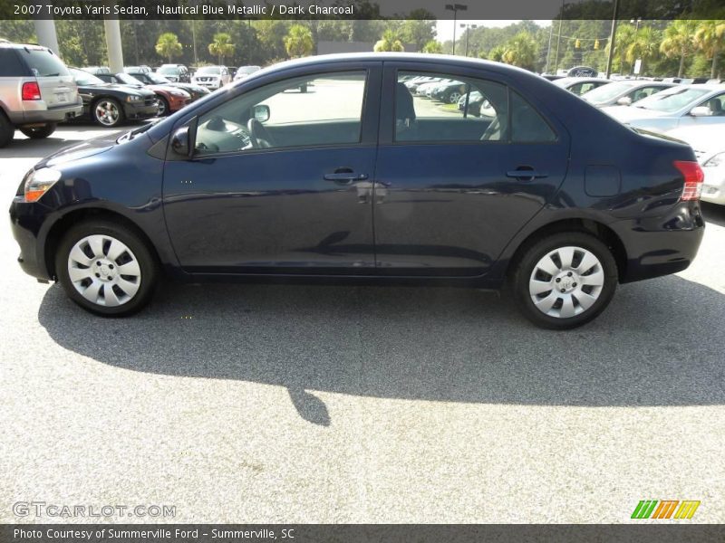 Nautical Blue Metallic / Dark Charcoal 2007 Toyota Yaris Sedan
