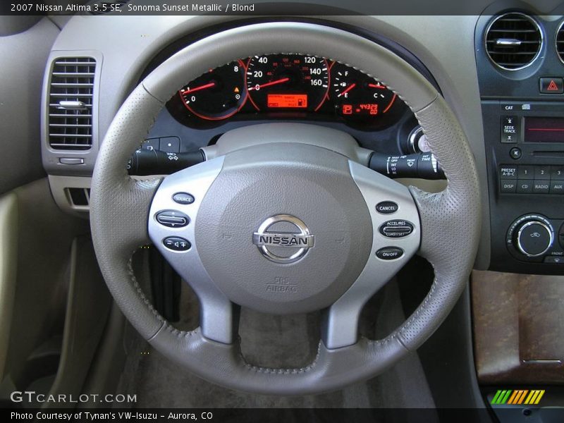 Sonoma Sunset Metallic / Blond 2007 Nissan Altima 3.5 SE