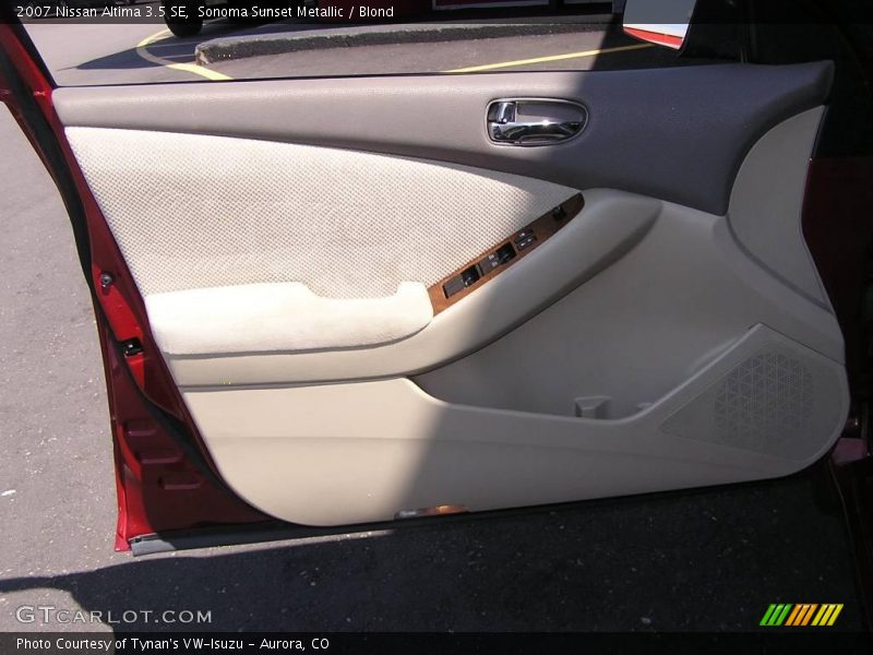 Sonoma Sunset Metallic / Blond 2007 Nissan Altima 3.5 SE