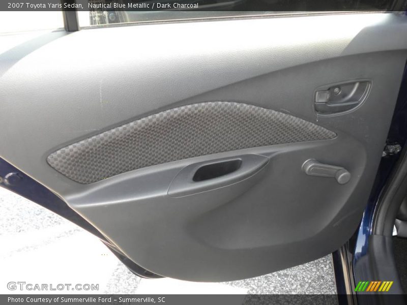 Nautical Blue Metallic / Dark Charcoal 2007 Toyota Yaris Sedan