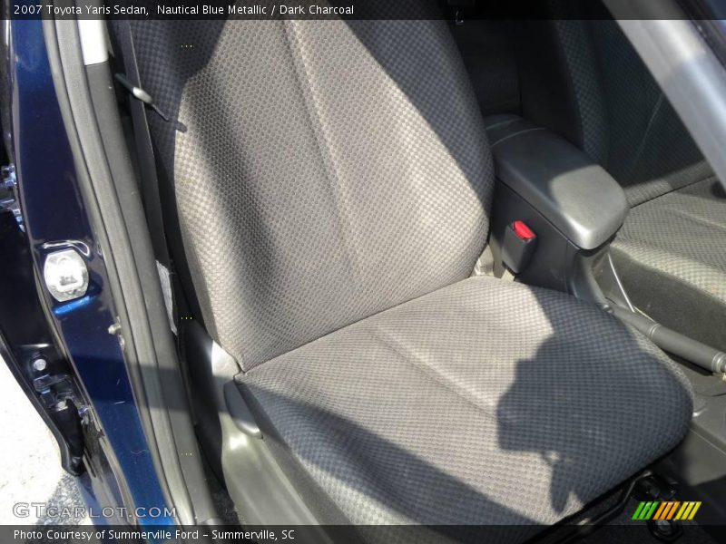 Nautical Blue Metallic / Dark Charcoal 2007 Toyota Yaris Sedan