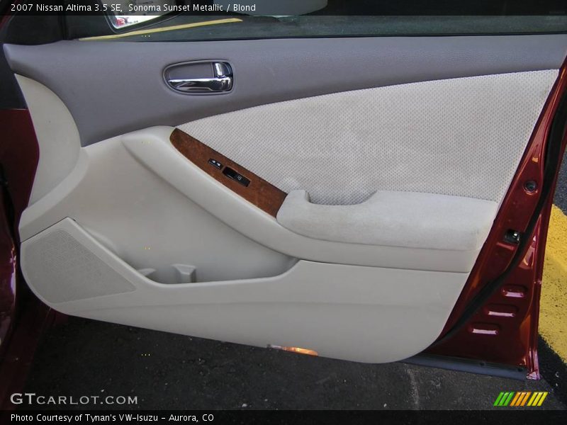 Sonoma Sunset Metallic / Blond 2007 Nissan Altima 3.5 SE