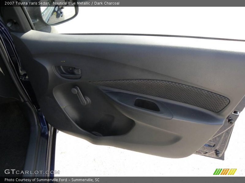 Nautical Blue Metallic / Dark Charcoal 2007 Toyota Yaris Sedan