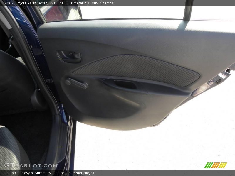 Nautical Blue Metallic / Dark Charcoal 2007 Toyota Yaris Sedan
