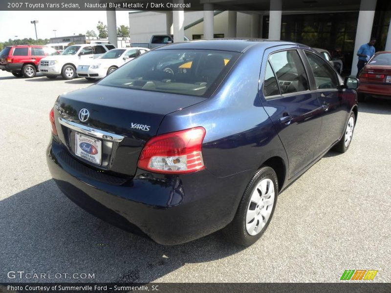 Nautical Blue Metallic / Dark Charcoal 2007 Toyota Yaris Sedan