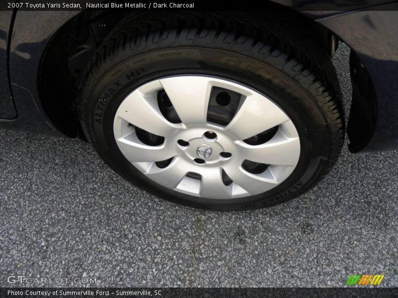 Nautical Blue Metallic / Dark Charcoal 2007 Toyota Yaris Sedan
