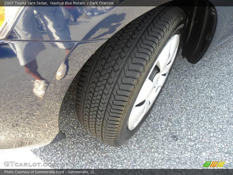 Nautical Blue Metallic / Dark Charcoal 2007 Toyota Yaris Sedan