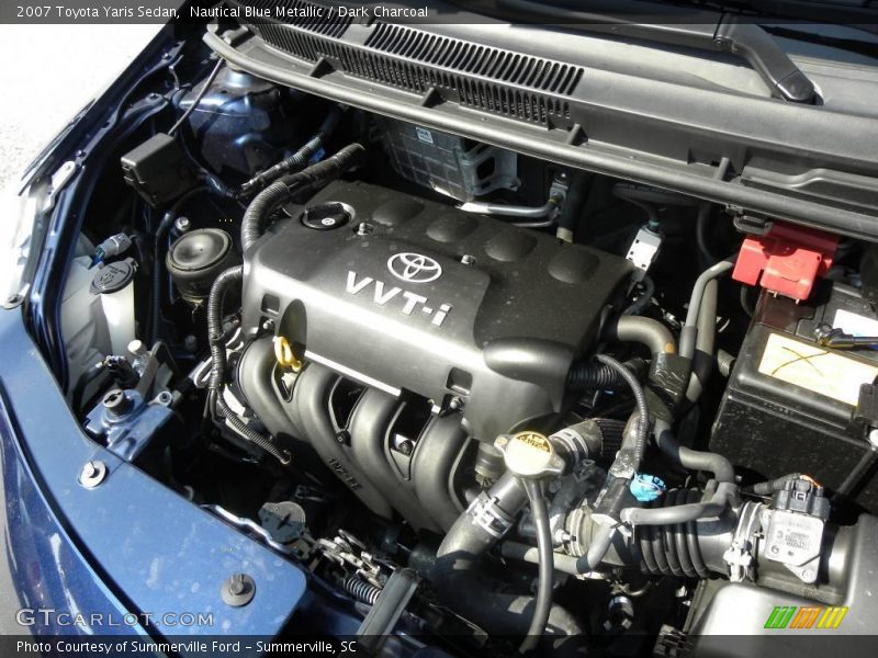 Nautical Blue Metallic / Dark Charcoal 2007 Toyota Yaris Sedan