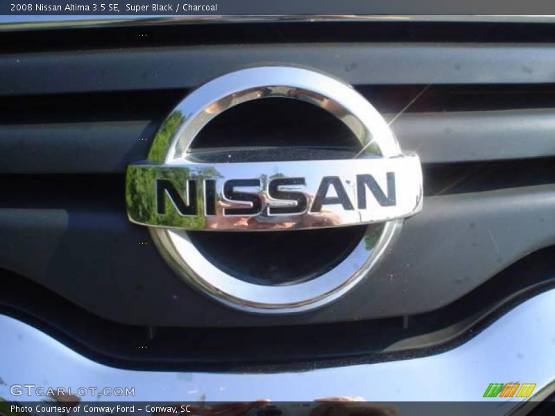 Super Black / Charcoal 2008 Nissan Altima 3.5 SE
