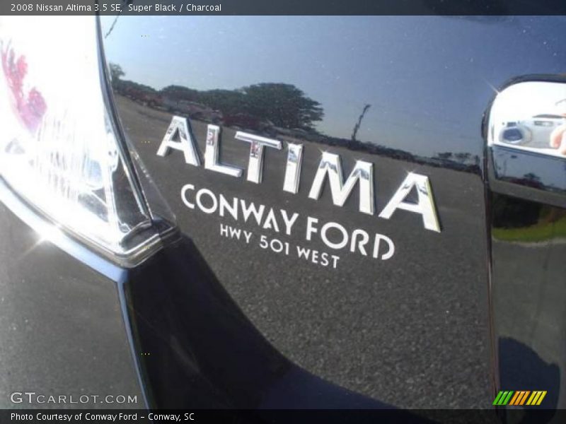 Super Black / Charcoal 2008 Nissan Altima 3.5 SE