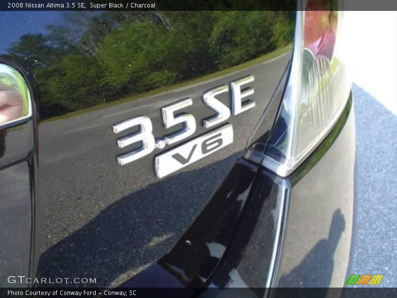 Super Black / Charcoal 2008 Nissan Altima 3.5 SE