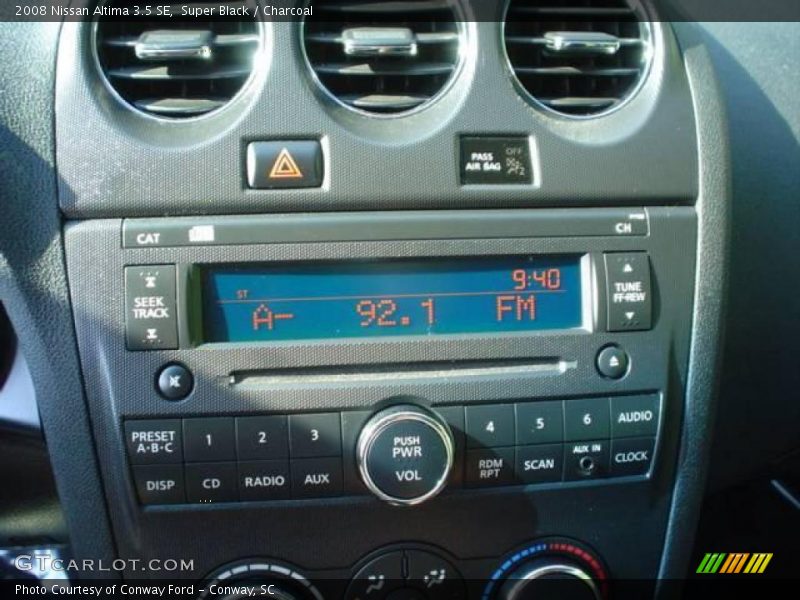 Super Black / Charcoal 2008 Nissan Altima 3.5 SE