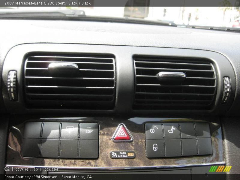 Black / Black 2007 Mercedes-Benz C 230 Sport