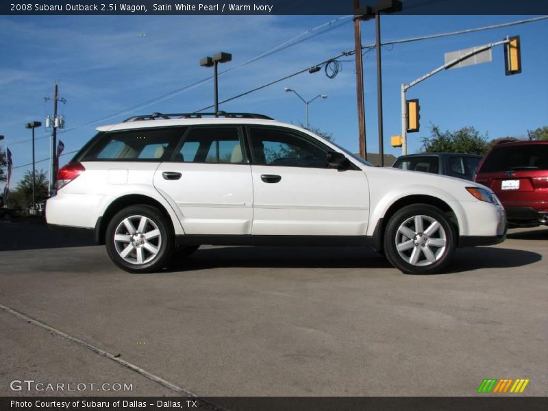 Satin White Pearl / Warm Ivory 2008 Subaru Outback 2.5i Wagon