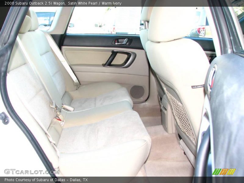 Satin White Pearl / Warm Ivory 2008 Subaru Outback 2.5i Wagon