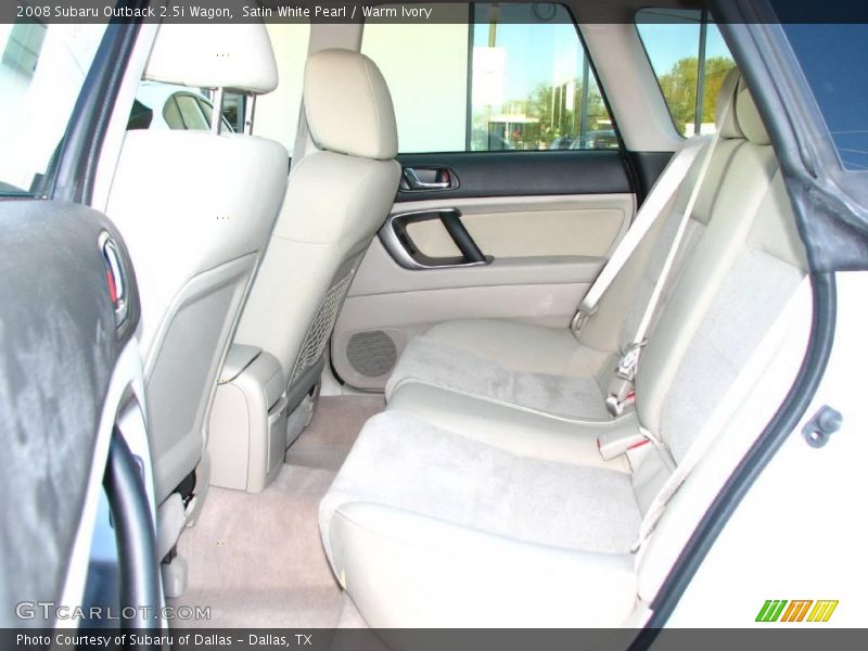 Satin White Pearl / Warm Ivory 2008 Subaru Outback 2.5i Wagon