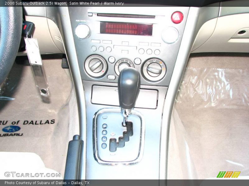 Satin White Pearl / Warm Ivory 2008 Subaru Outback 2.5i Wagon