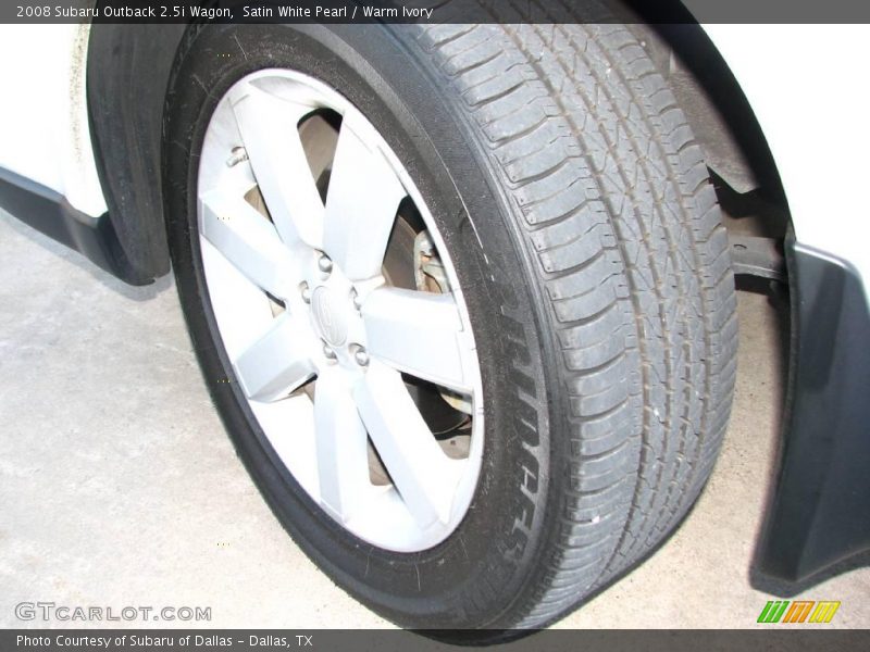 Satin White Pearl / Warm Ivory 2008 Subaru Outback 2.5i Wagon