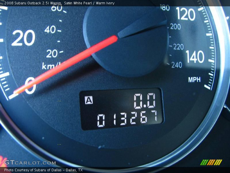 Satin White Pearl / Warm Ivory 2008 Subaru Outback 2.5i Wagon