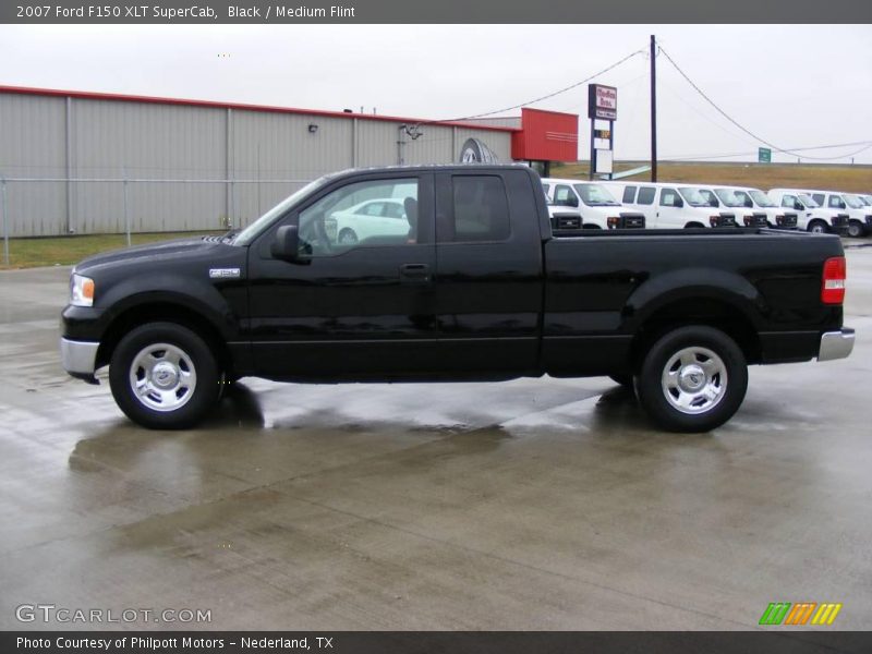 Black / Medium Flint 2007 Ford F150 XLT SuperCab