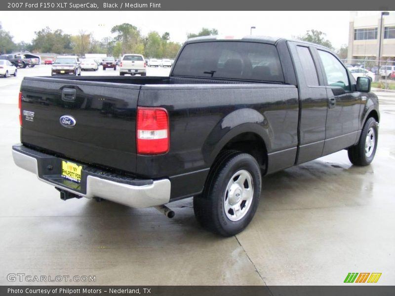 Black / Medium Flint 2007 Ford F150 XLT SuperCab