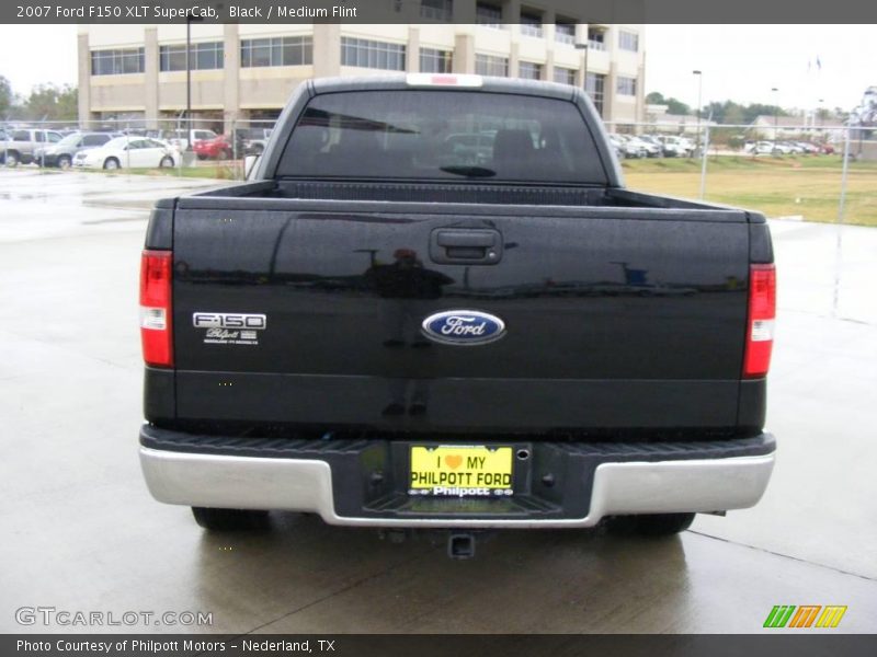 Black / Medium Flint 2007 Ford F150 XLT SuperCab
