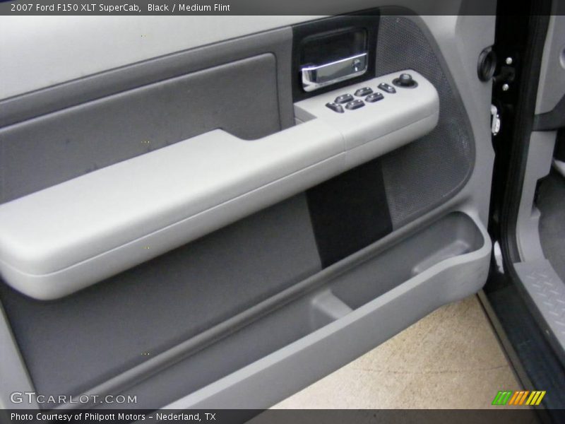 Black / Medium Flint 2007 Ford F150 XLT SuperCab