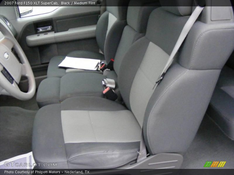 Black / Medium Flint 2007 Ford F150 XLT SuperCab