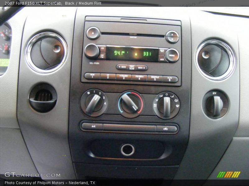 Black / Medium Flint 2007 Ford F150 XLT SuperCab