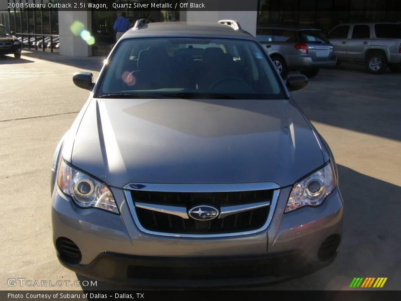 Quartz Silver Metallic / Off Black 2008 Subaru Outback 2.5i Wagon