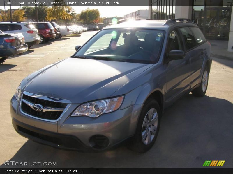 Quartz Silver Metallic / Off Black 2008 Subaru Outback 2.5i Wagon
