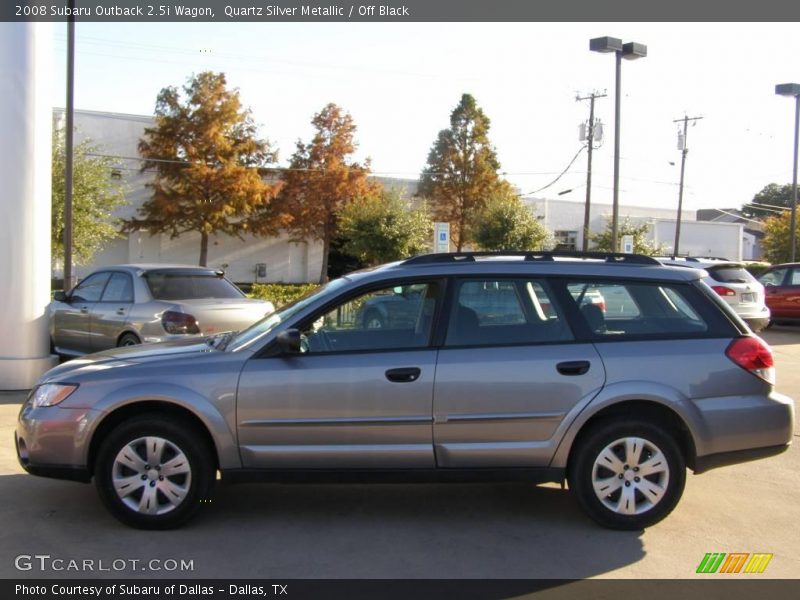 Quartz Silver Metallic / Off Black 2008 Subaru Outback 2.5i Wagon