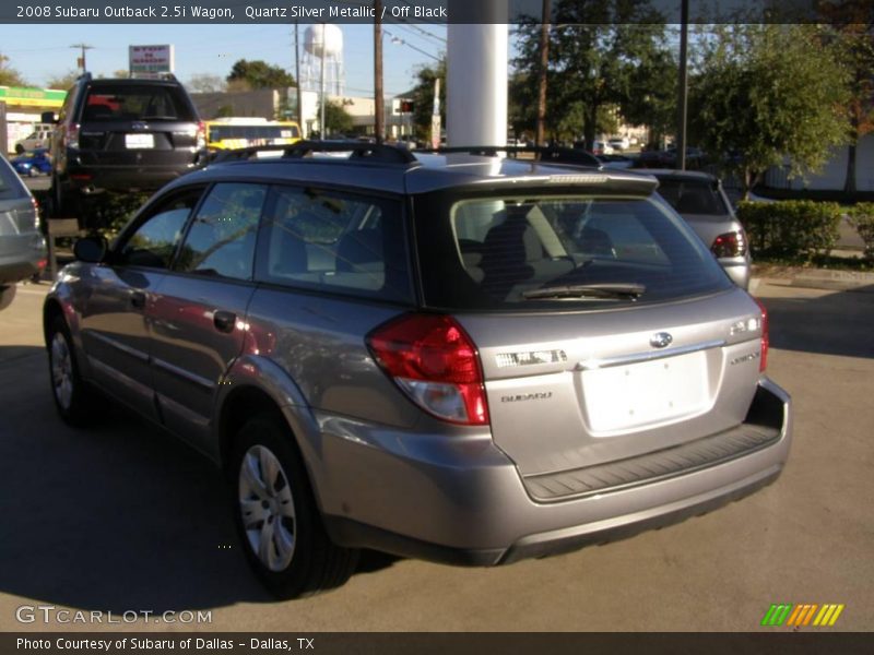 Quartz Silver Metallic / Off Black 2008 Subaru Outback 2.5i Wagon