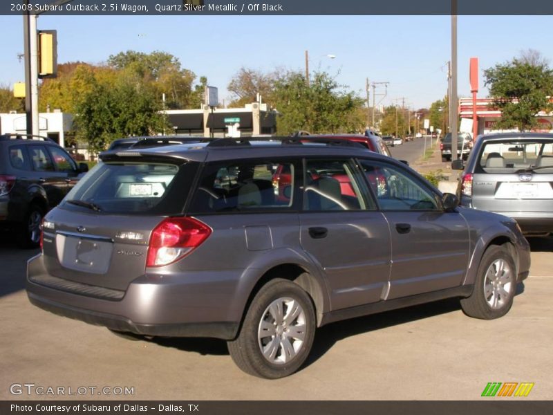Quartz Silver Metallic / Off Black 2008 Subaru Outback 2.5i Wagon