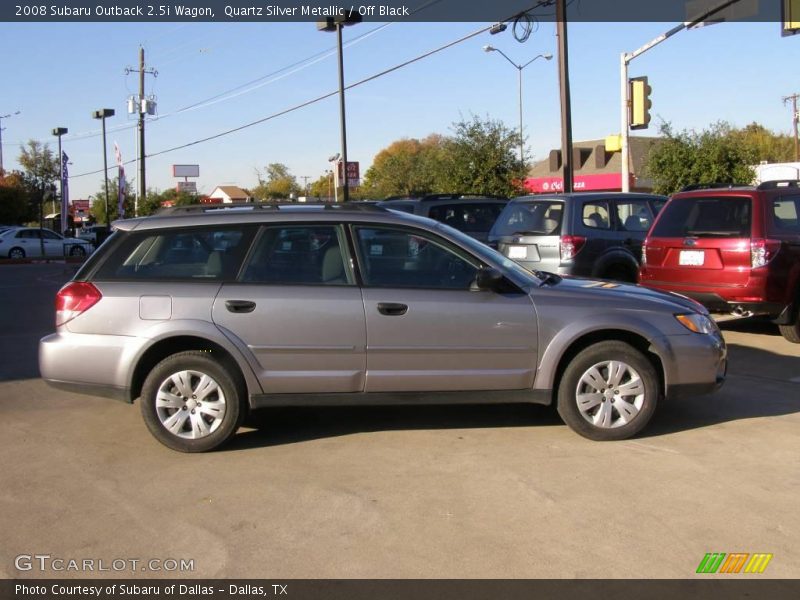 Quartz Silver Metallic / Off Black 2008 Subaru Outback 2.5i Wagon