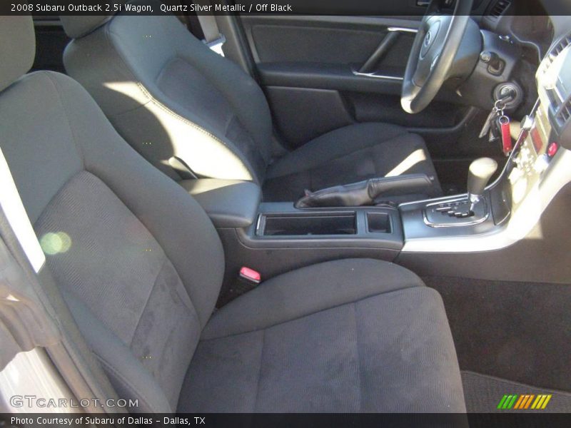Quartz Silver Metallic / Off Black 2008 Subaru Outback 2.5i Wagon
